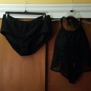 Lane Bryant 2 piece Lace swim suit